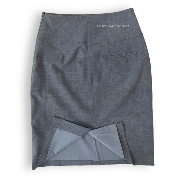 NWOT Banana Republic High Waist Stretch Pencil Skirt Virgin Wool Woven In Italy - Picture 7 of 16